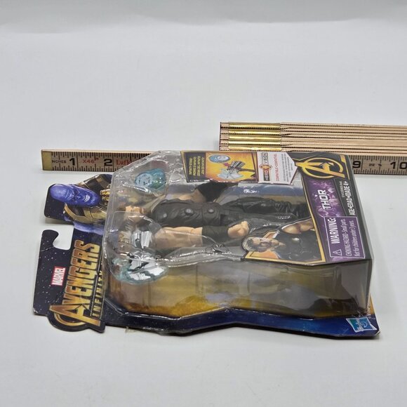 Marvel Avengers Infinity War Thor Action Figure W/ Stormbreaker & Space Stone He - Picture 4 of 4